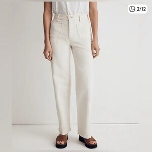 Madewell The Perfect Vintage Wife Leg Jeans - Cream
